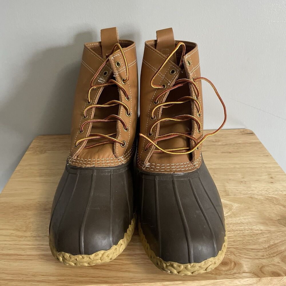 NEW LL Bean Boots Mens Size 12 W - Waterproof Leather Made In USA - Picture 2 of 7
